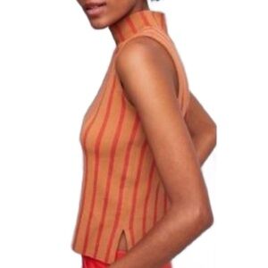 MOTH by ANTHROPOLOGIE Women’s Rochester Sleeveless Mock Neck Top